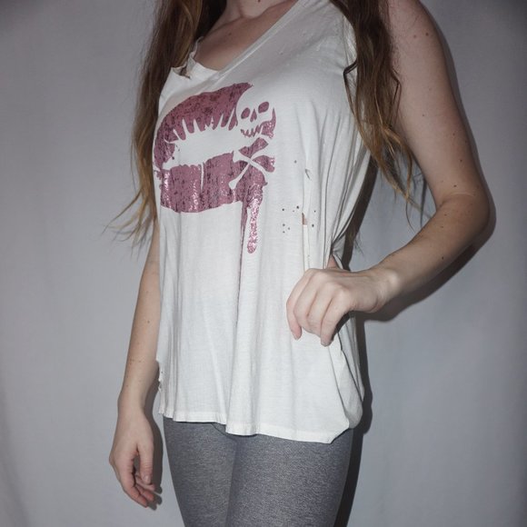 Distressed True Religion Bro Tank - Picture 2 of 7